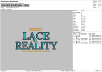 Lace Vs Reality Embroidery File 5 sizes