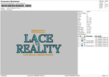 Lace Vs Reality Embroidery File 5 sizes