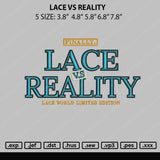 Lace Vs Reality Embroidery File 5 sizes