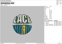 Lace World Embroidery File 5 sizes