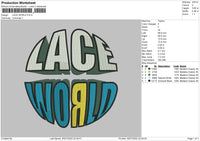 Lace World Embroidery File 5 sizes
