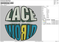 Lace World Embroidery File 5 sizes