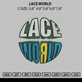 Lace World Embroidery File 5 sizes