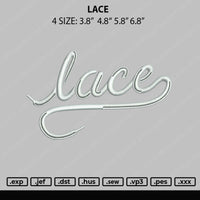 Lace Embroidery File 4 size