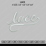 Lace Embroidery File 4 size