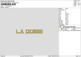 Dosistext Embroidery File 6 sizes