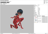Ladybug Embroidery File 4 size