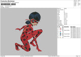 Ladybug Embroidery File 4 size