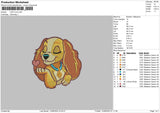 Dog 1306b Embroidery File 6 sizes