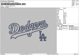 Dodgersapp 0212 Embroidery File 6 sizes