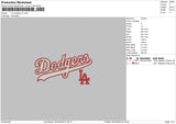 Dodgerstext V3 Embroidery File 6 sizes