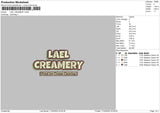 Leal Creamery Embroidery File 4 size