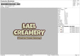 Leal Creamery Embroidery File 4 size