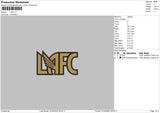 LAFC Embroidery File 4 size