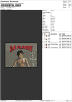 La Flame Embroidery File 4 size