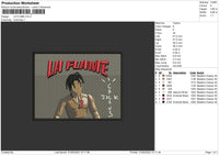 La Flame Embroidery File 4 size