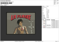 La Flame Embroidery File 4 size