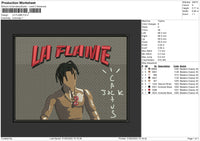 La Flame Embroidery File 4 size