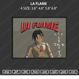 La Flame Embroidery File 4 size
