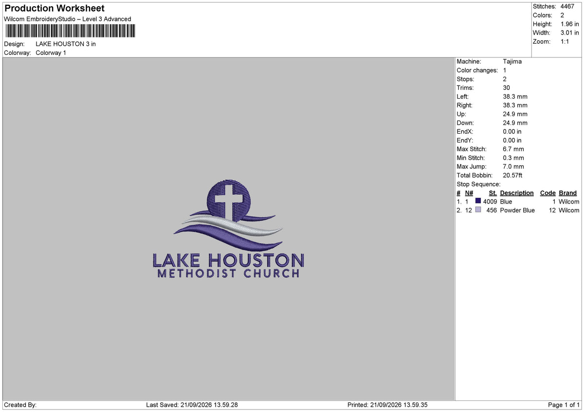 Lake Houston Embroidery Machine Design Files