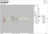 La Madrina Embroidery File 4 size