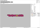 Materialista V4 Embroidery File 6 sizes