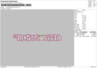 Materialista V5 Embroidery File 6 sizes