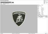 LAMBORGHINI LOGO Embroidery File