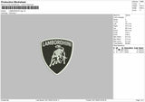 LAMBORGHINI LOGO Embroidery File