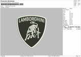 LAMBORGHINI LOGO Embroidery File