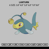 Lanturn Embroidery File 6 sizes