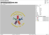 Lapage Primary School Embroidery File 4 sizes