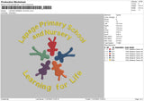 Lapage Primary School Embroidery File 4 sizes