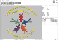 Lapage Primary School Embroidery File 4 sizes