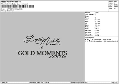 Lapissatext Embroidery File 6 sizes