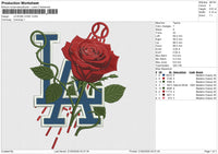 LA ROSE 21525 Embroidery File 6 size