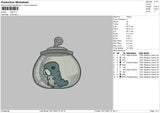Larva Embroidery File 4 size