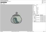 Larva Embroidery File 4 size