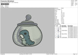 Larva Embroidery File 4 size