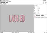 Lashed Embroidery File 6 sizes