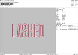 Lashed Embroidery File 6 sizes