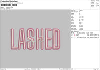 Lashed Embroidery File 6 sizes