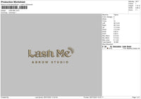 Lash Me Embroidery File 6 sizes