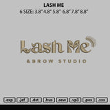 Lash Me Embroidery File 6 sizes