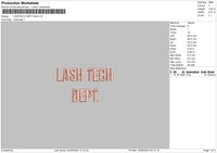 Dept Text Embroidery File 6 sizes