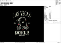 Vegas Text Embroidery File 6 sizes