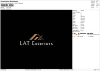 LAT Embroidery File 4 sizes