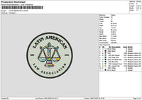 Latincircle 1601 Embroidery File 6 sizes