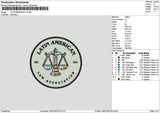 Latincircle 1601 Embroidery File 6 sizes