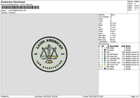 Latincircle 1601 Embroidery File 6 sizes